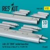 RESKIT RS32-0599 LAU-33 ZUNI rocket launcher for US Army & Navy (2 pcs) (F-4, F-8, OV-10) (3D Printed) (1/32)